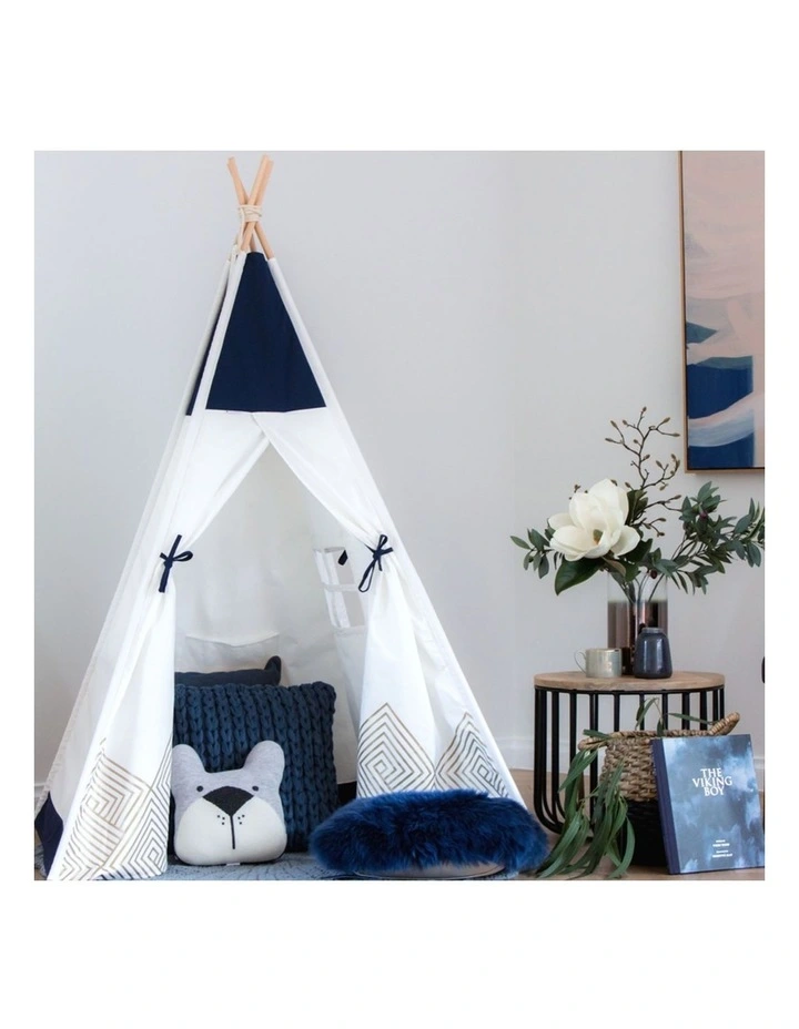 Kids Teepee Play Tent Gold Cloud