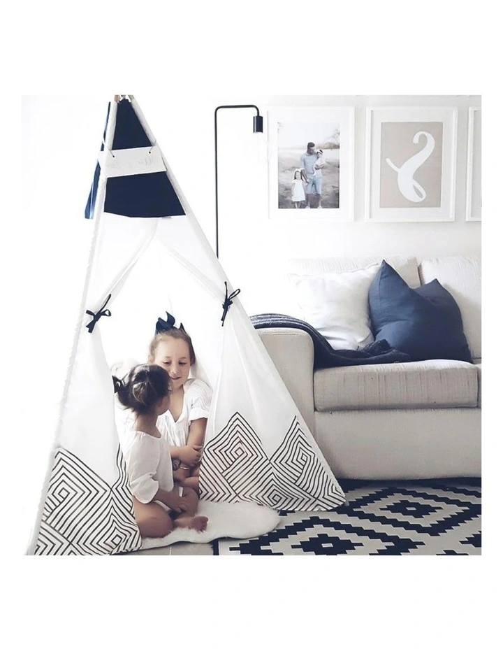 Kids Teepee Play Tent Gold Cloud