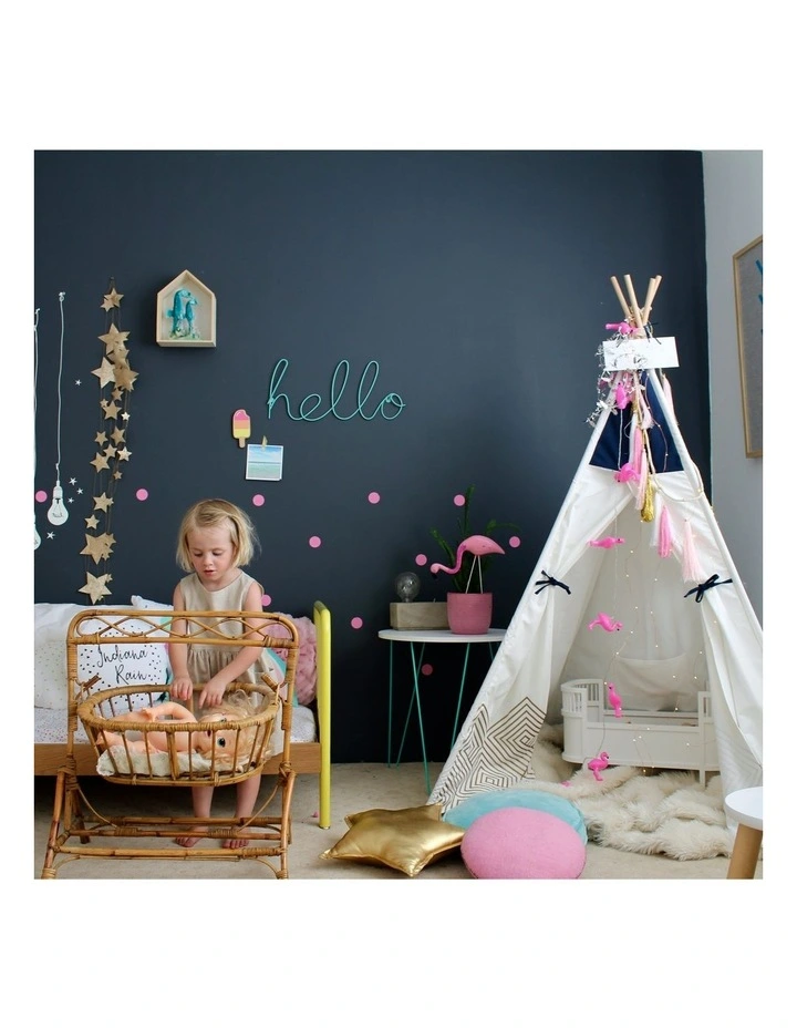 Kids Teepee Play Tent Gold Cloud