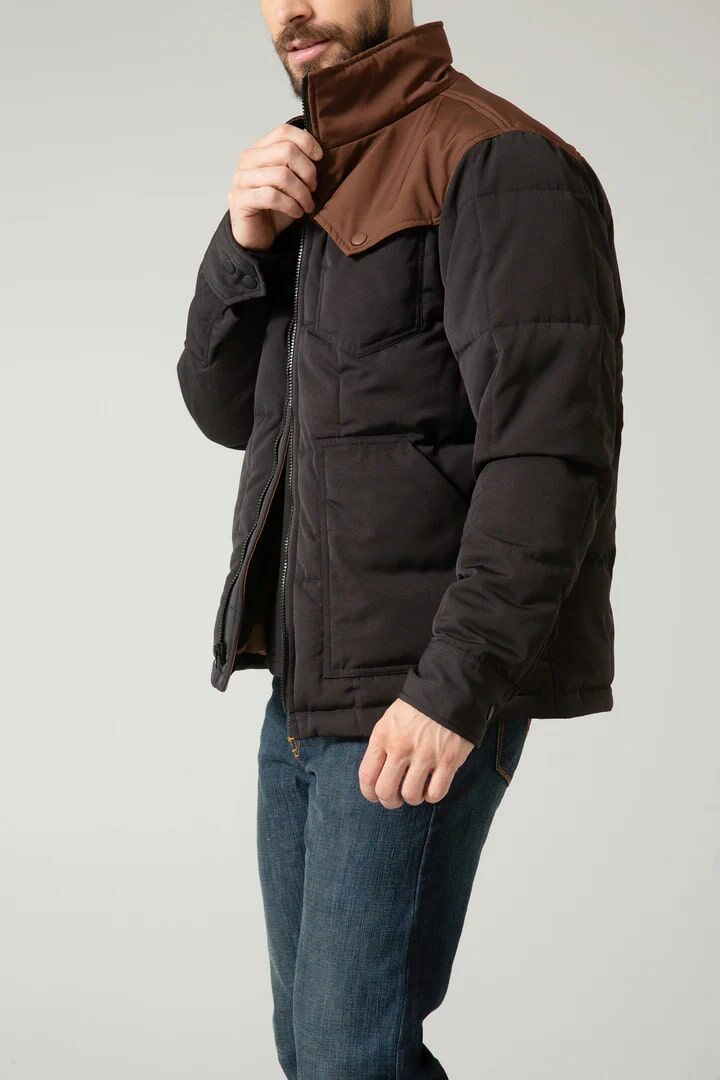 Kimes Ranch Men's Colt Jacket in Black/Brown