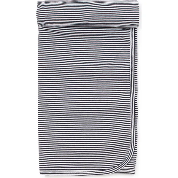 Kissy Kissy Essentials Striped Blanket, Navy