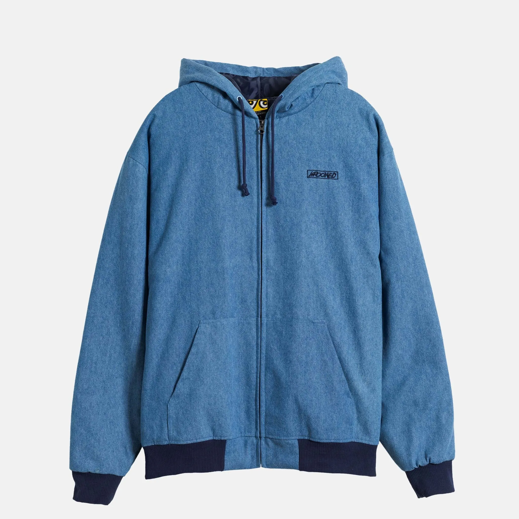 Krooked Skateboards - Moonsmile Script Jacket - Indigo / Navy