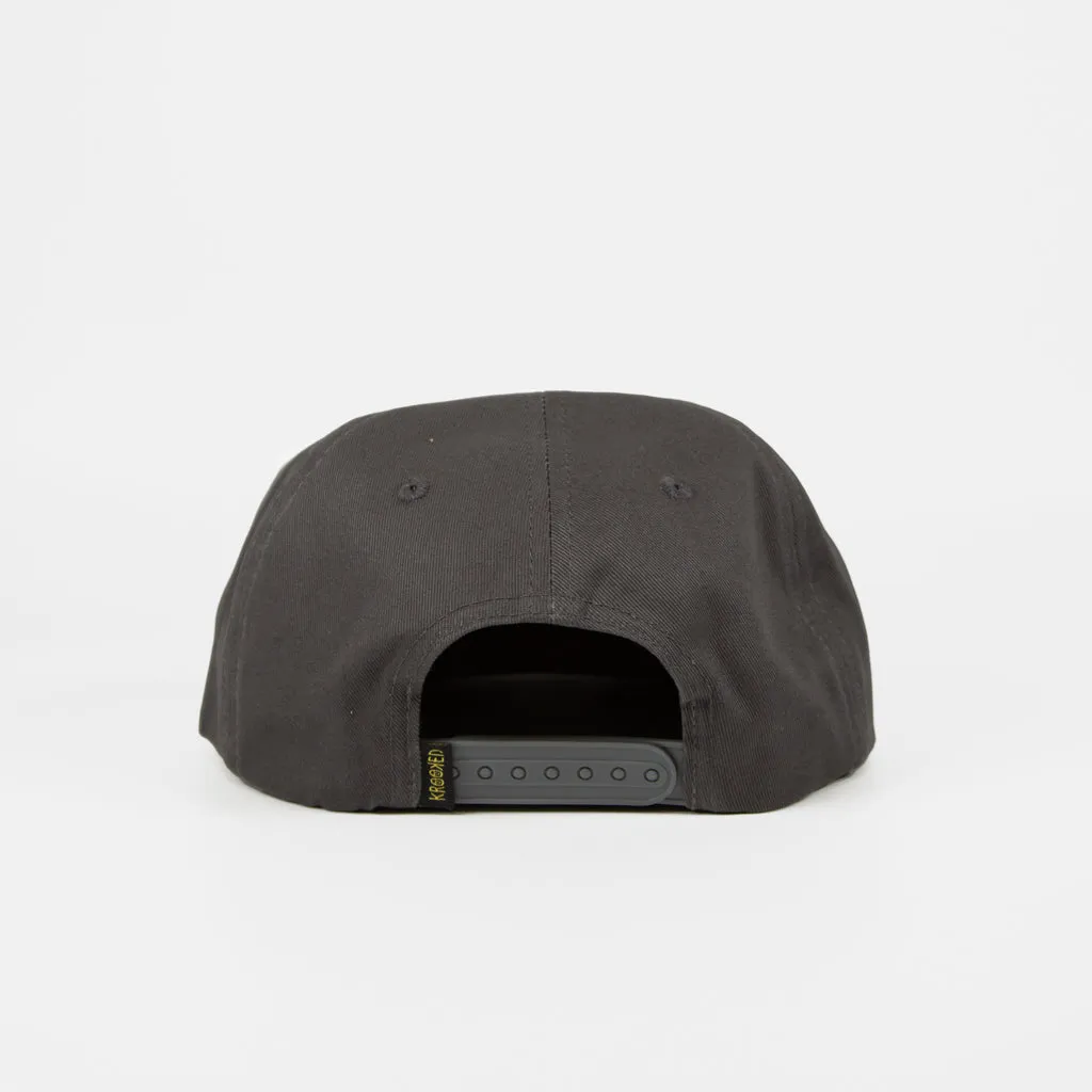 Krooked Skateboards - Moonsmile Snapback Cap - Charcoal / Blue