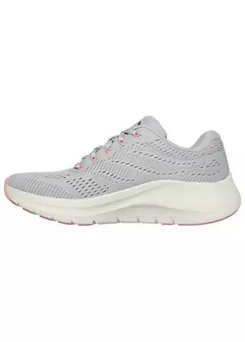 Ladies Grey Arch Fit 2.0 Big League Trainers by Skechers | Look Again