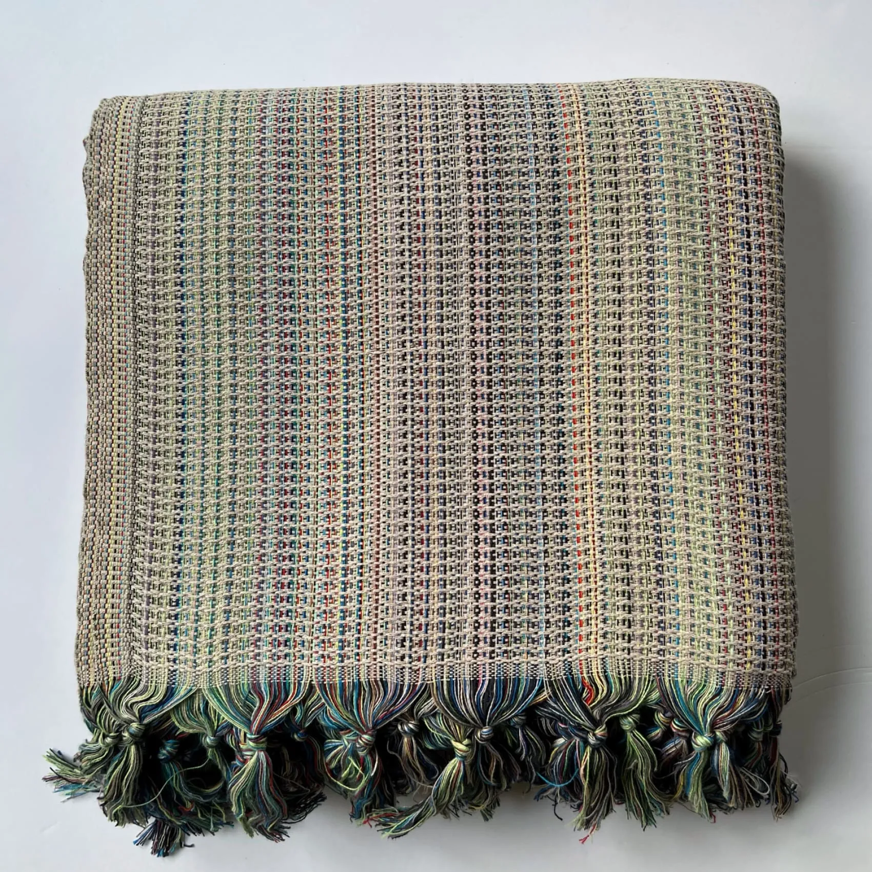 Lale Seasons  - Hand Loomed Cotton Blanket - Spring