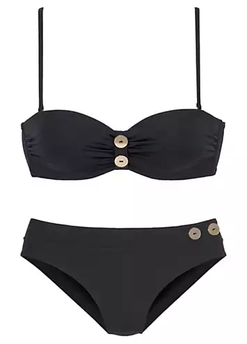 LASCANA Underwired Bandeau Bikini | Kaleidoscope