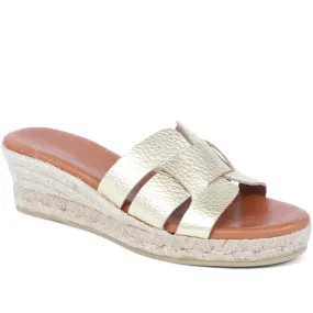 Leather Platform Mule Sandals - ANAT37500 / 323 949