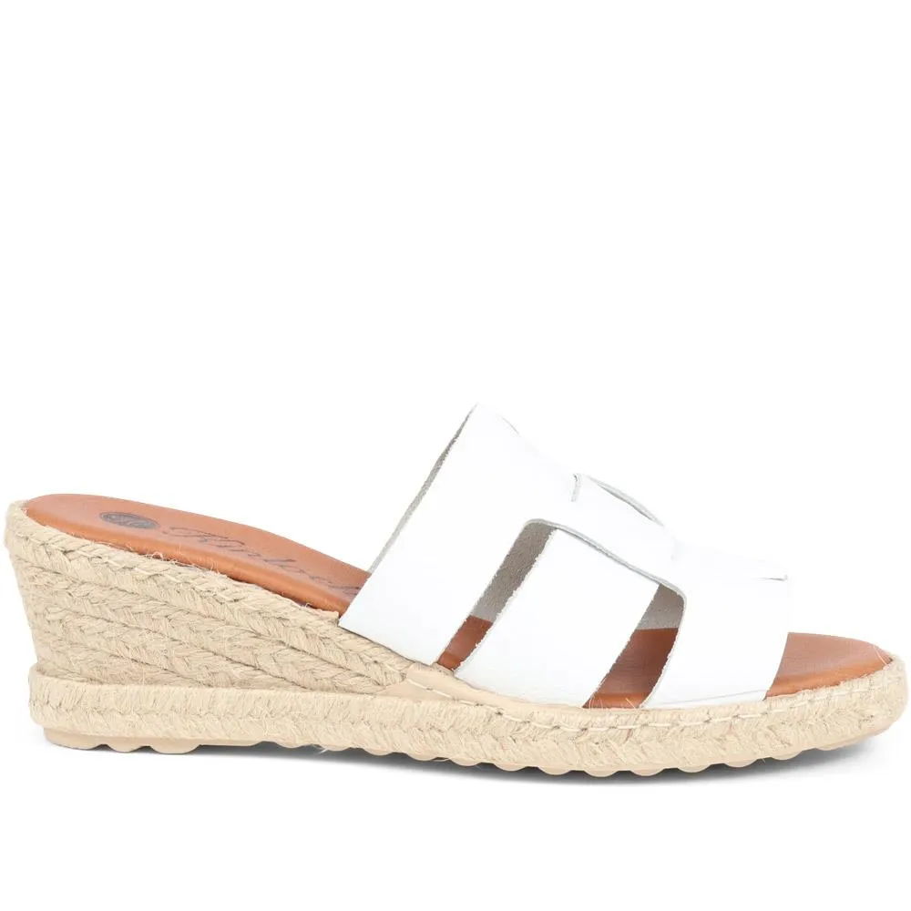 Leather Platform Mule Sandals - ANAT37500 / 323 949