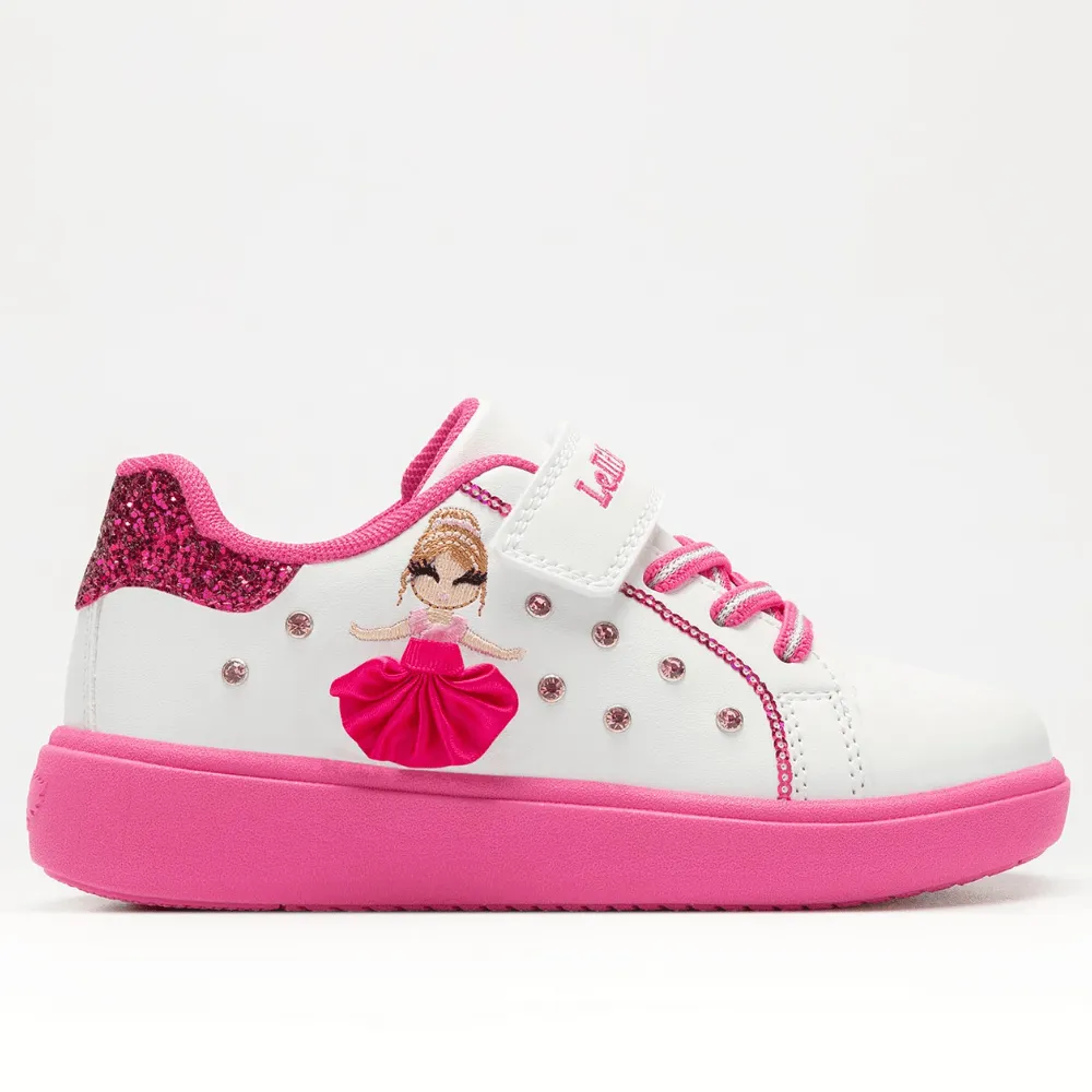 Lelli Kelly Mille Stelle White Fuchsia Ballerina Tutu Trainers