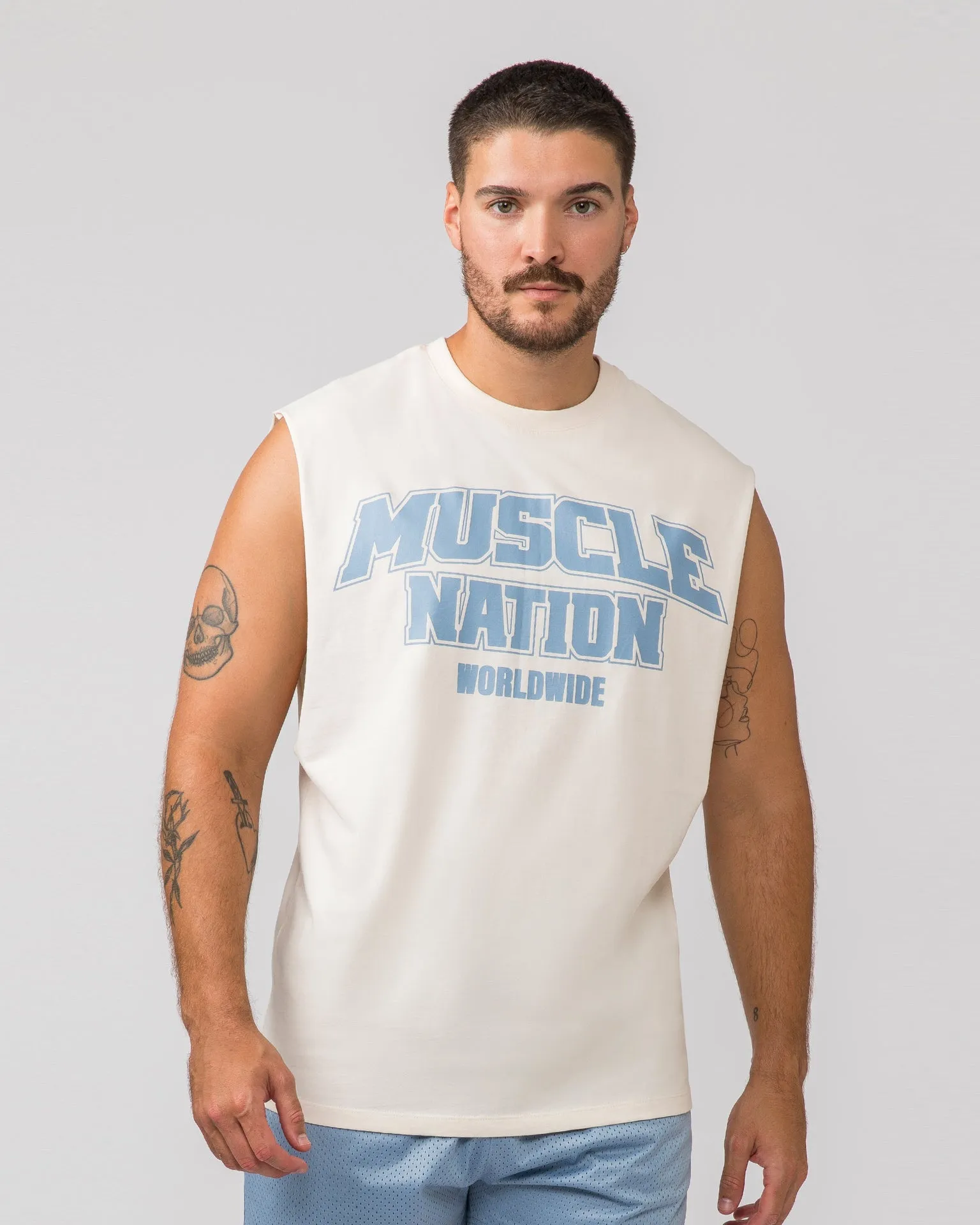 Lifting Muscle Tank - Travertine