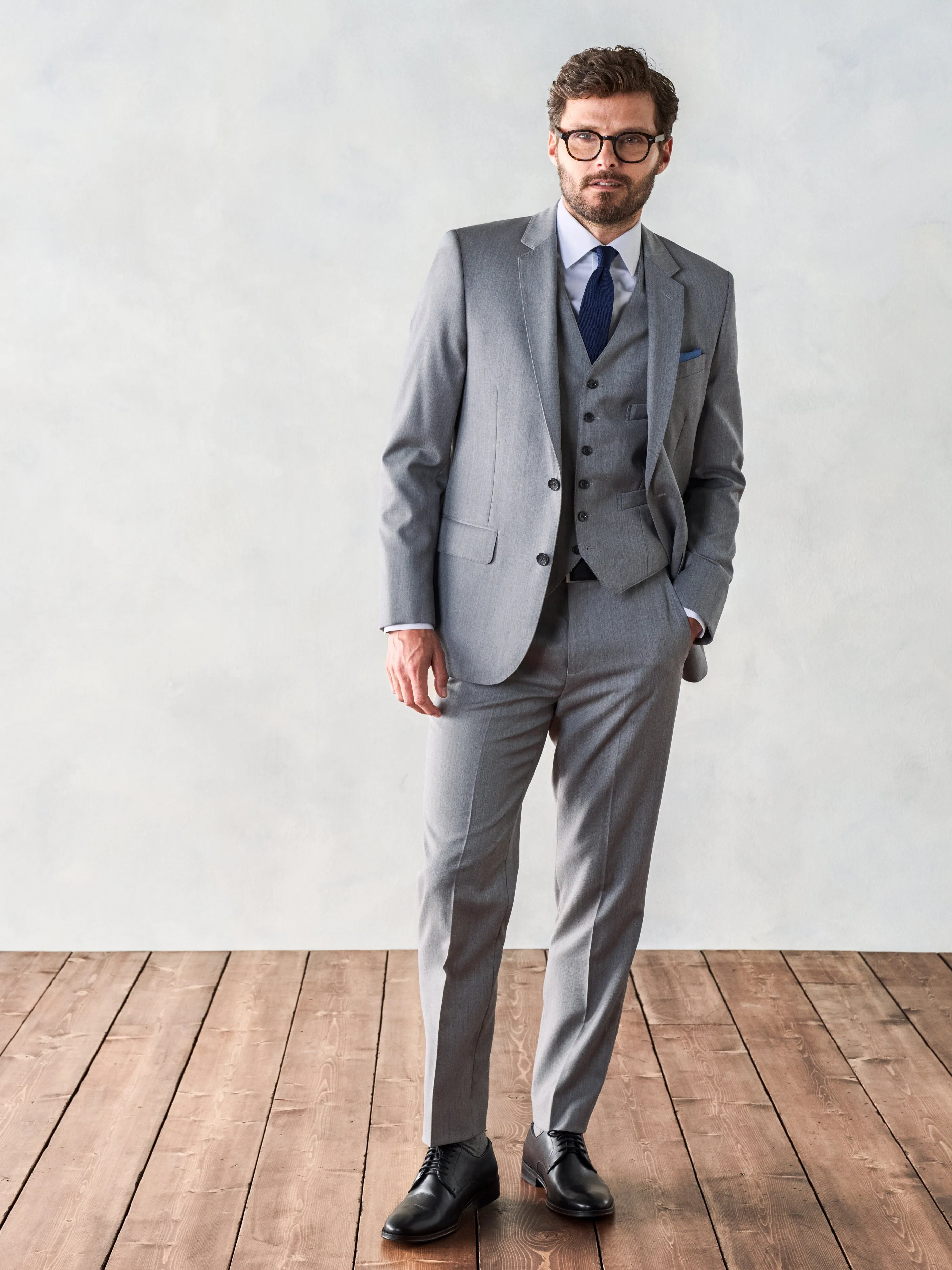 Light Grey Suit Vest