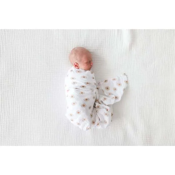 Lulujo Muslin Swaddle Blanket, Suns