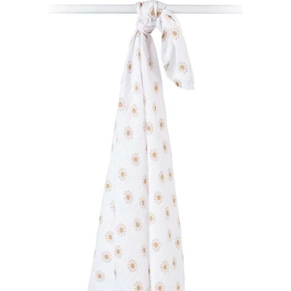 Lulujo Muslin Swaddle Blanket, Suns