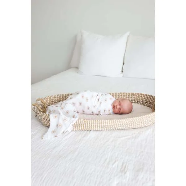 Lulujo Muslin Swaddle Blanket, Suns