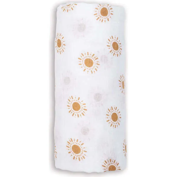 Lulujo Muslin Swaddle Blanket, Suns