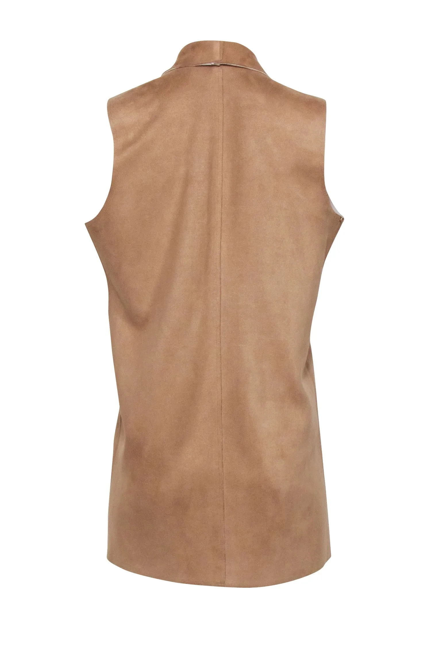 Max Mara - Beige Suede Vest Sz XXL