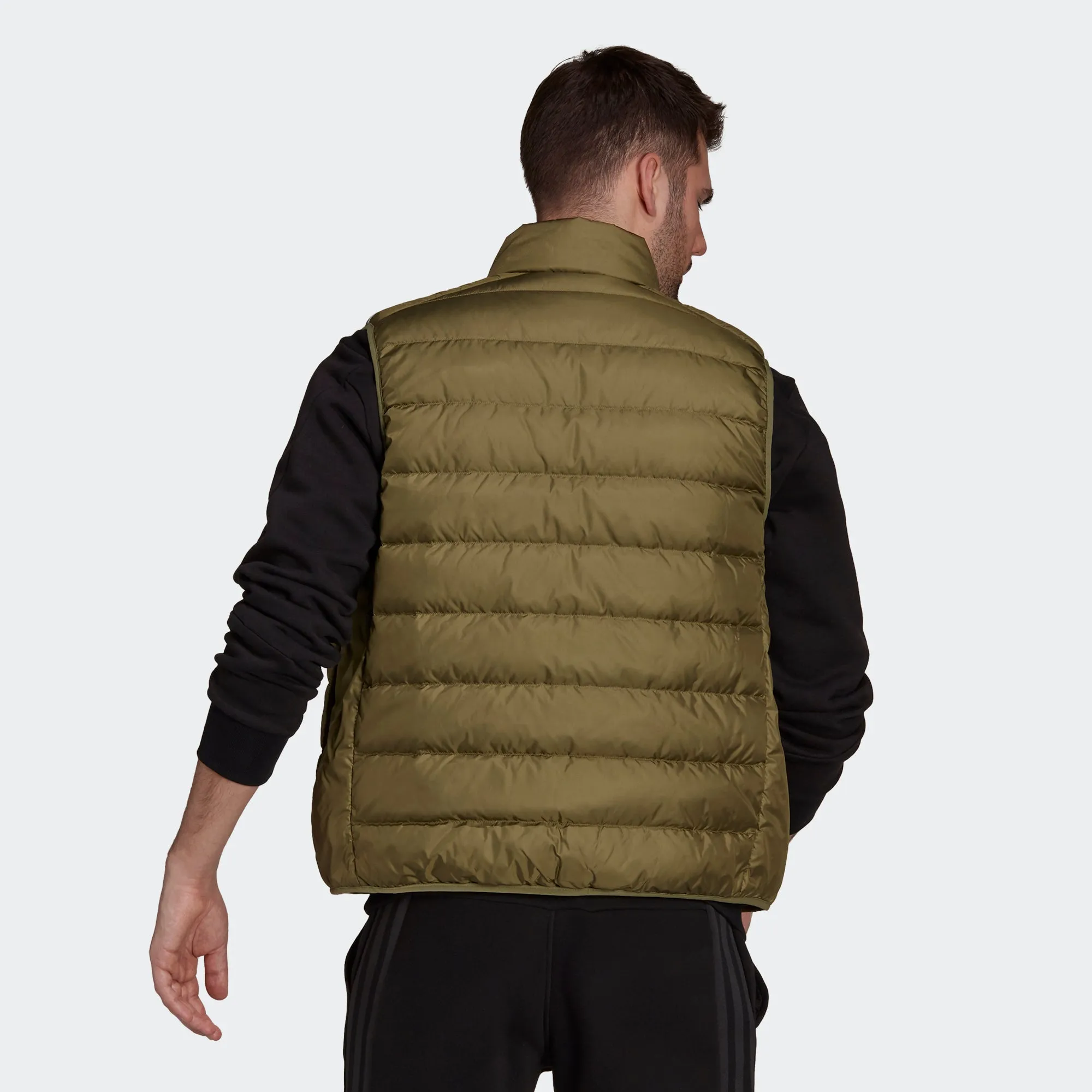 Men's adidas Hiking Essentials Light Down Vest Focus Olive