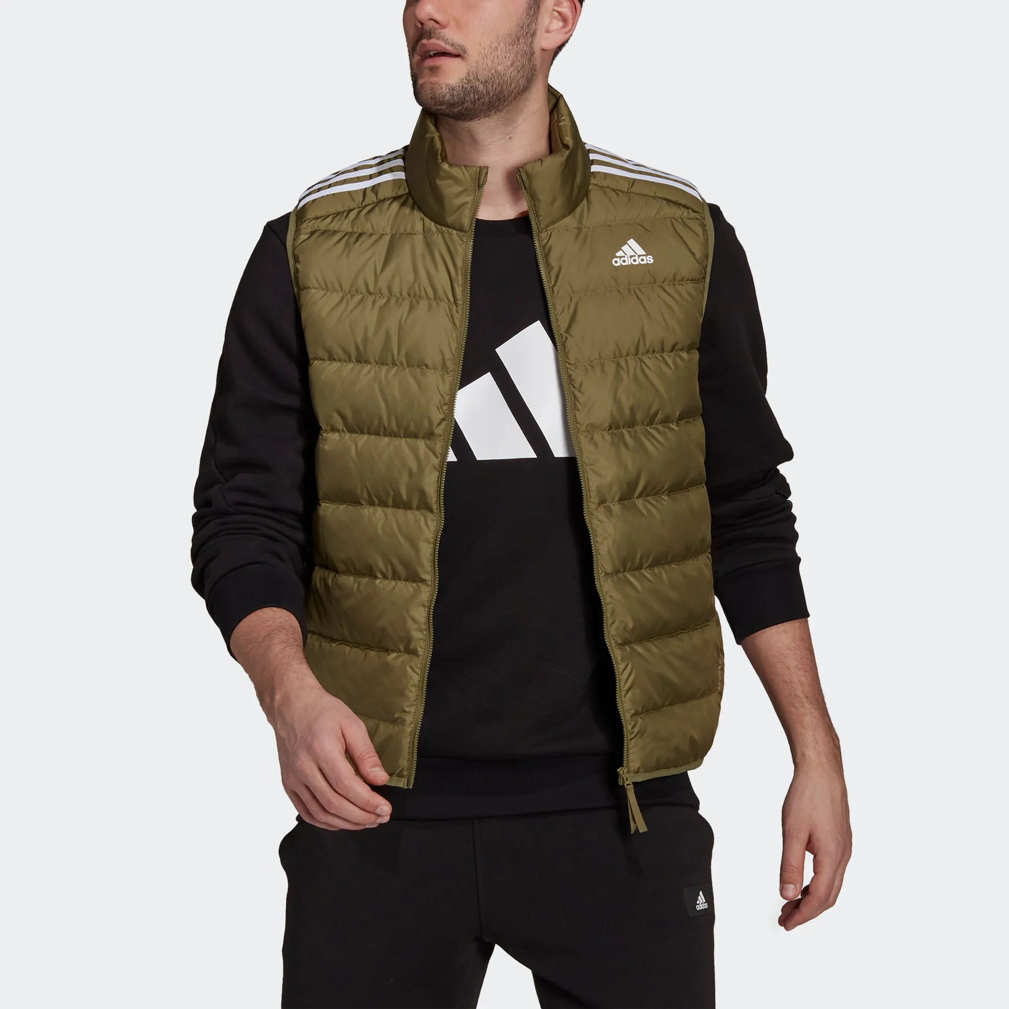 Men's adidas Hiking Essentials Light Down Vest Focus Olive