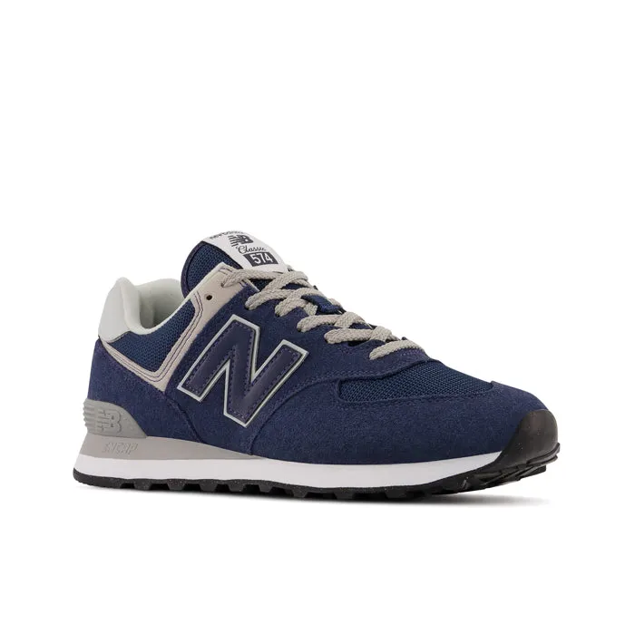 Mens New Balance 574 Navy/White