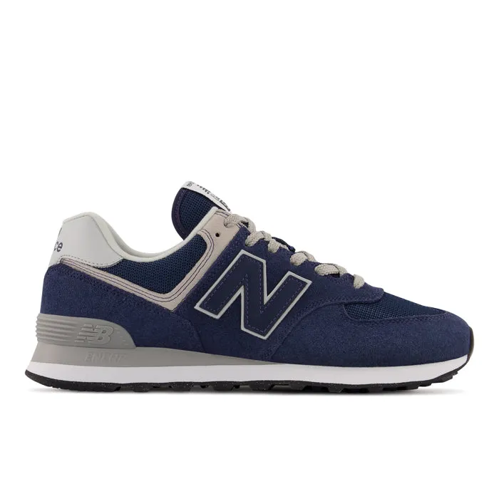 Mens New Balance 574 Navy/White