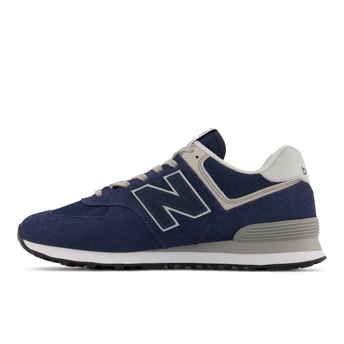 Mens New Balance 574 Navy/White