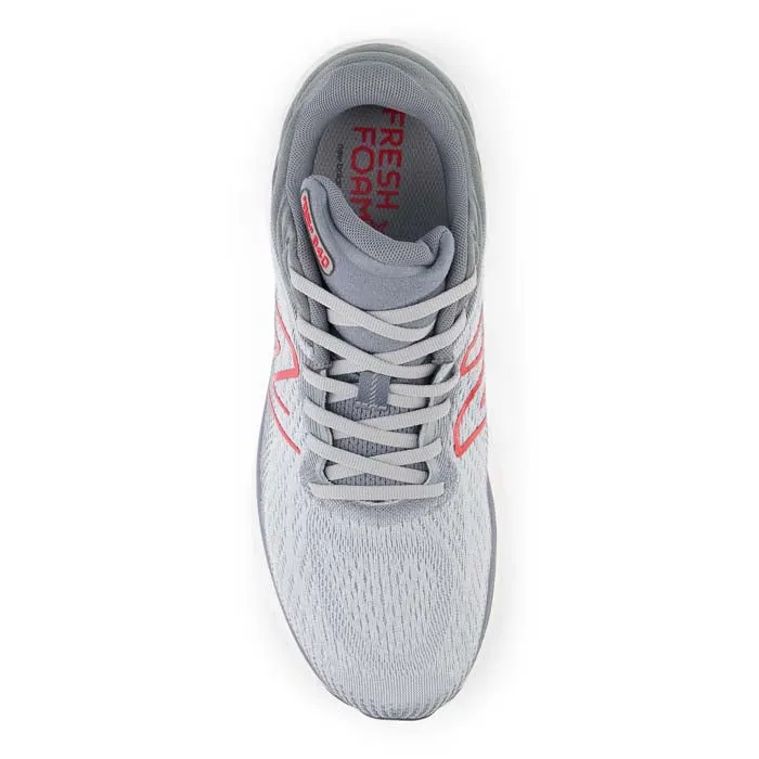 Mens New Balance Fresh Foam 840V1 in Aluminum Grey/True Red