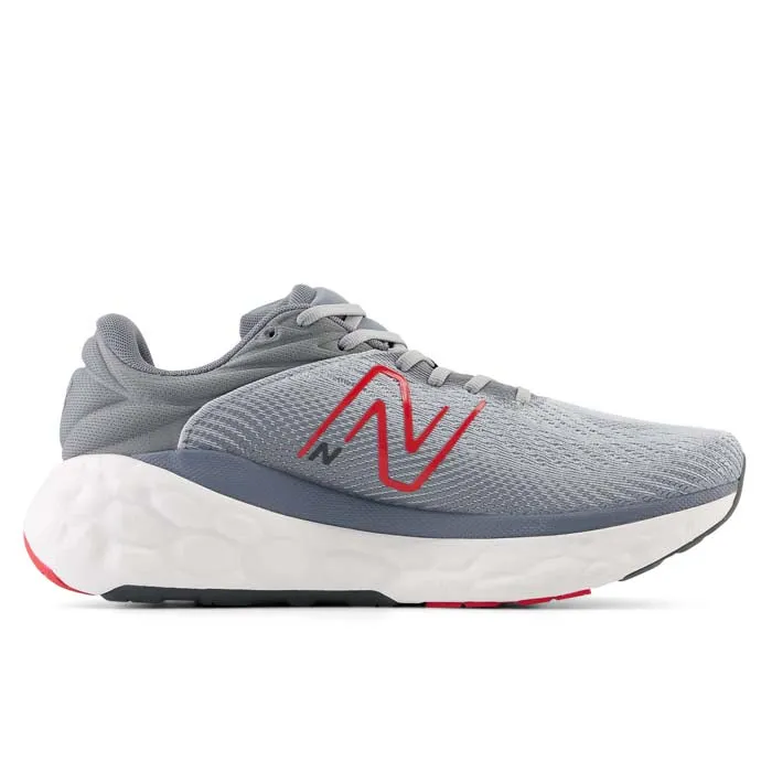 Mens New Balance Fresh Foam 840V1 in Aluminum Grey/True Red