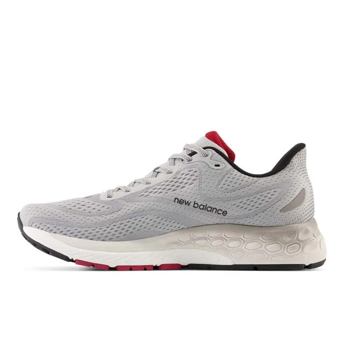 Mens New Balance Fresh Foam 880 V13 in Aluminum Grey/Crimson/Black