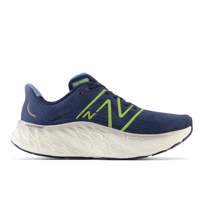 Mens New Balance Fresh Foam More V4 in Nb Navy/Cosmic Pineapple/Heritage Blue