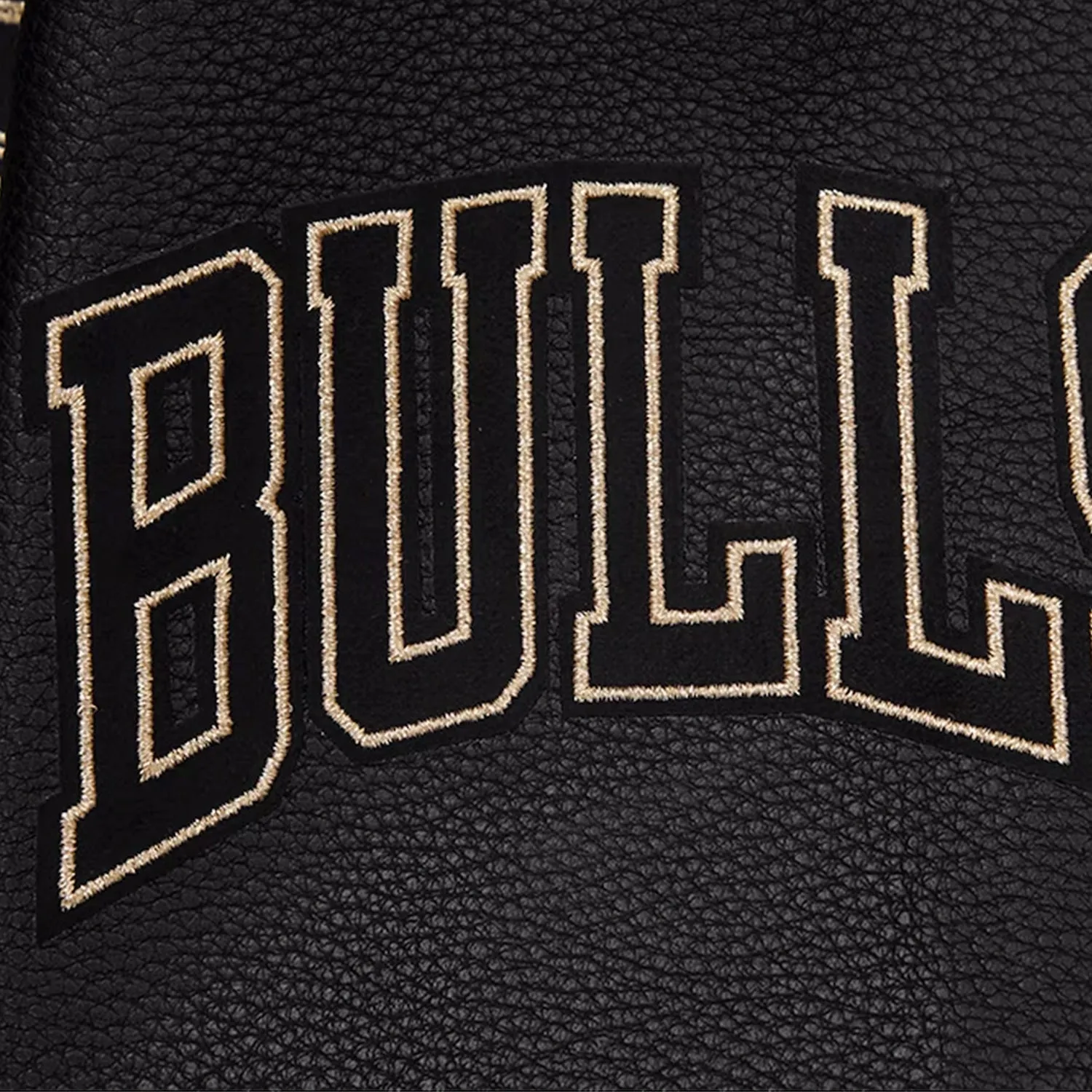 Men’s Pro Standard Chicago Bulls Varsity Jacket Black Gold Stitch