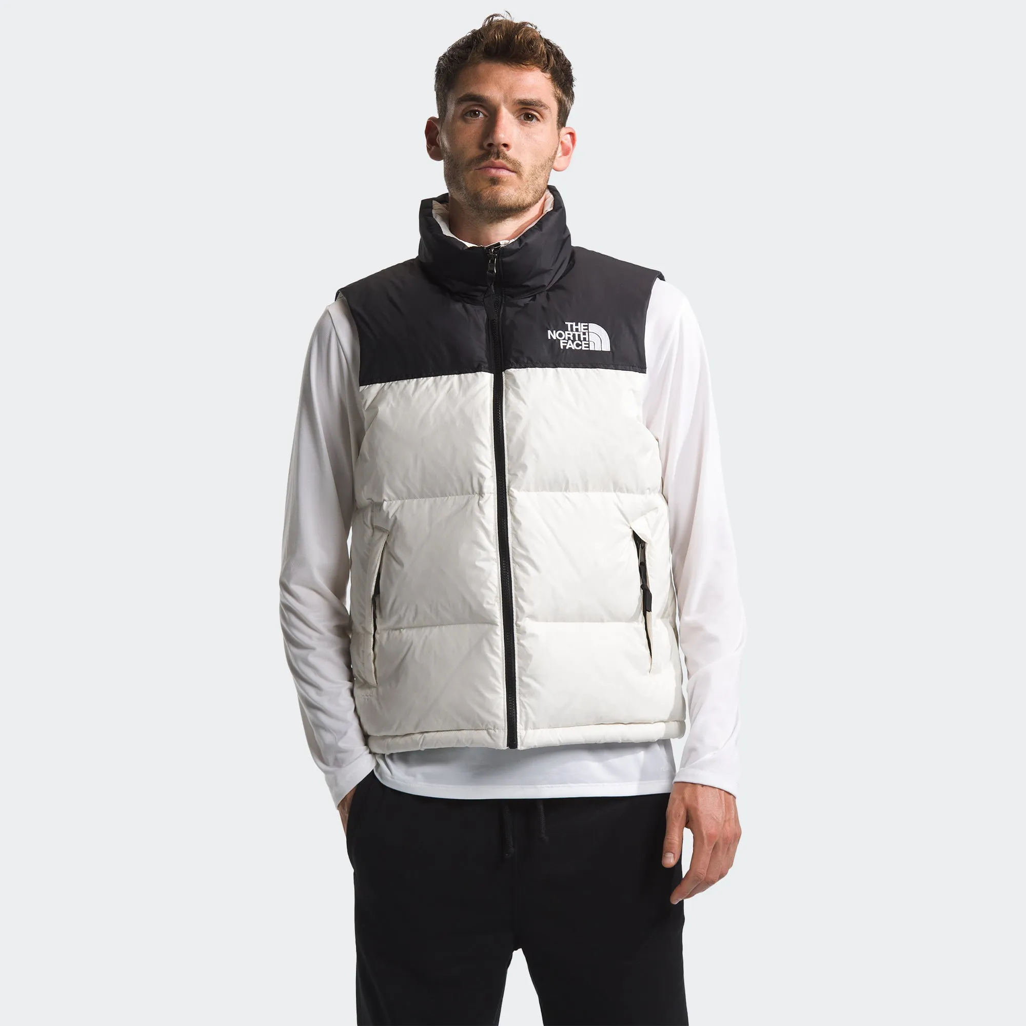 Men's The North Face 1996 Retro Nuptse Vest White Dune