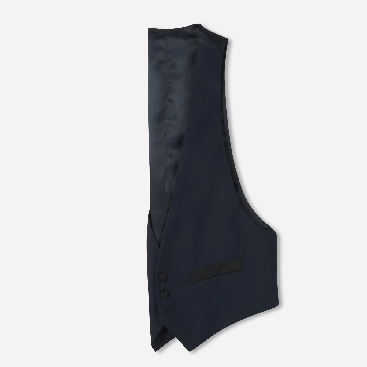 Midnight Blue Low Cut Tuxedo Vest