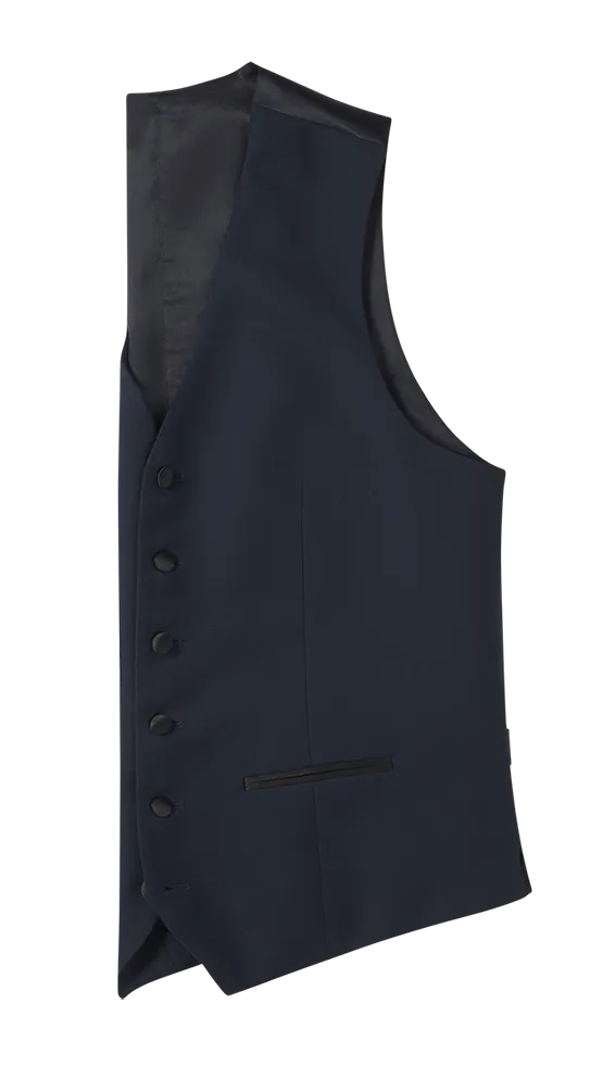 Midnight Blue Tuxedo Vest