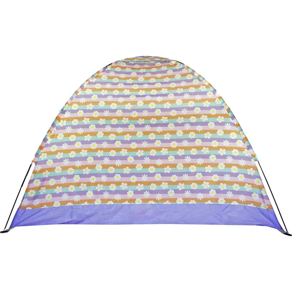 Mimish Indoor/Outdoor Camping Play Tent, Happy Daisy Stripes