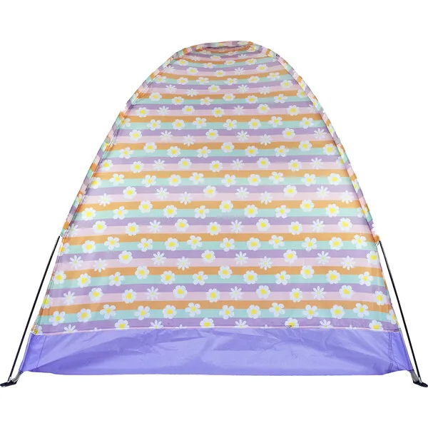 Mimish Indoor/Outdoor Camping Play Tent, Happy Daisy Stripes