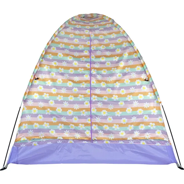 Mimish Indoor/Outdoor Camping Play Tent, Happy Daisy Stripes