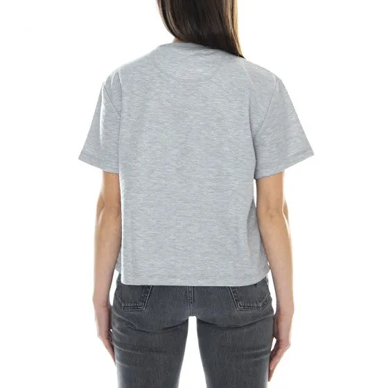 Motel Rocks Womens Plazma Quilt Marl Grey T-Shirt