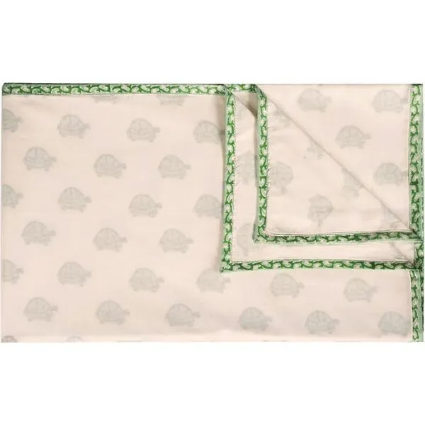 Naaya by Moonlight Green Turtle Organic Blanket