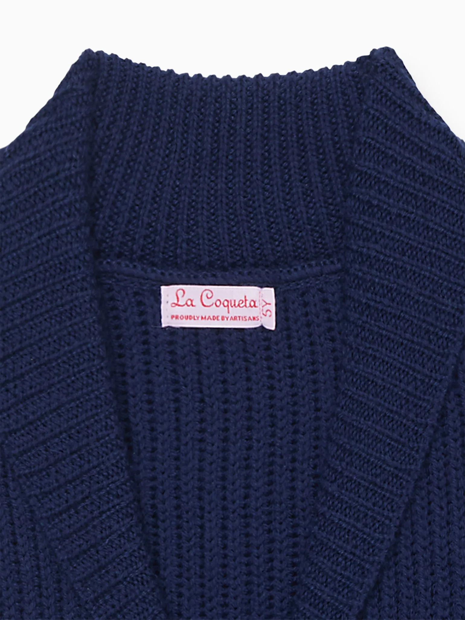 Navy Axel Merino Boy Cardigan