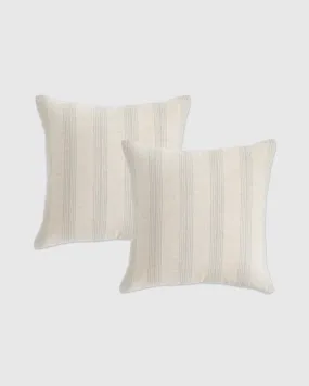 Neutral Stripe Pillow Cover - Set of 2