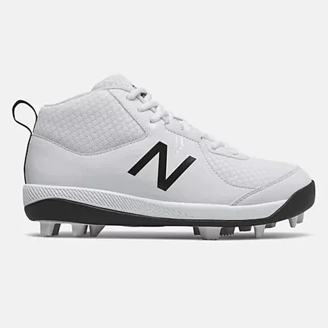 New Balance 3000v5 Youth Molded Cleats - White (J3000SW5)