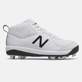 New Balance 3000v5 Youth Molded Cleats - White (J3000SW5)