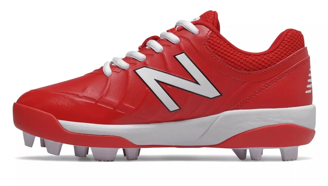 New Balance 4040v5 Youth Molded Cleats - Red/White (J4040TR5)