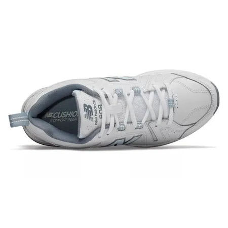 NEW BALANCE 608V5 WHITE/BLUE - WOMENS