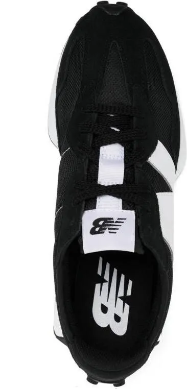 New Balance lace-up logo-patch sneakers Black