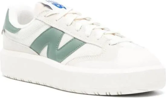 New Balance logo-patch lace-up sneakers White