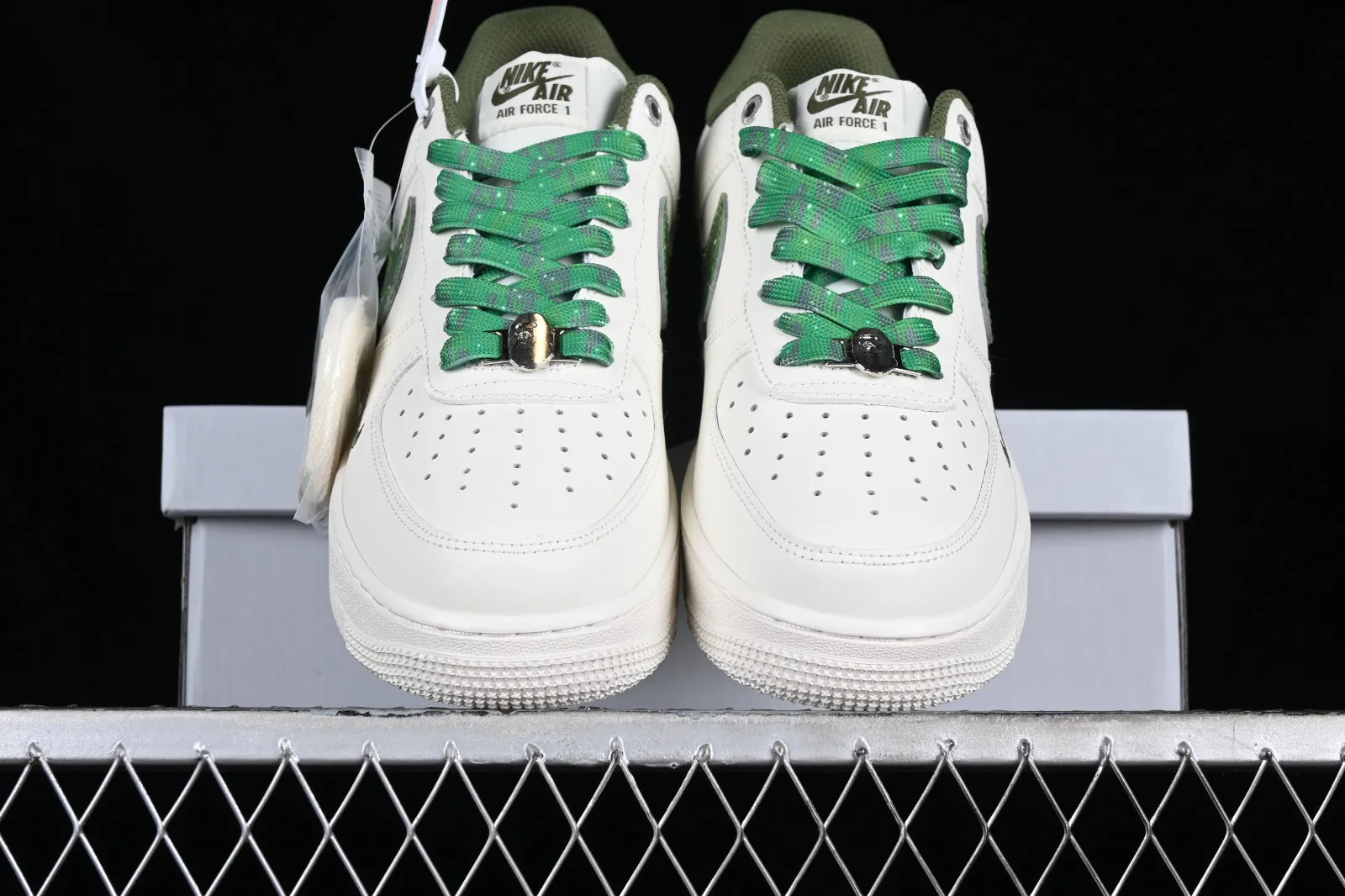 Nike Air Force 1 07 Low BAPE White Green Grey PF9055-763