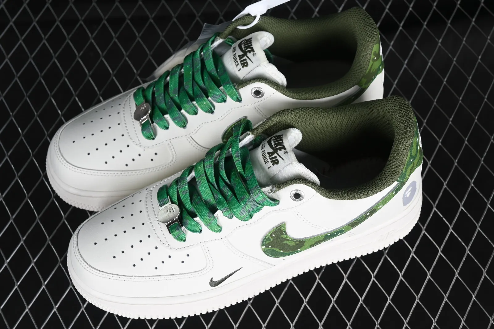 Nike Air Force 1 07 Low BAPE White Green Grey PF9055-763