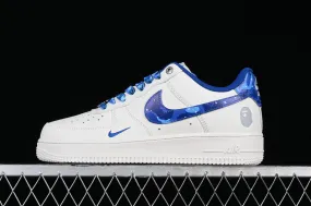 Nike Air Force 1 07 Low BAPE White Navy Blue PF9055-759