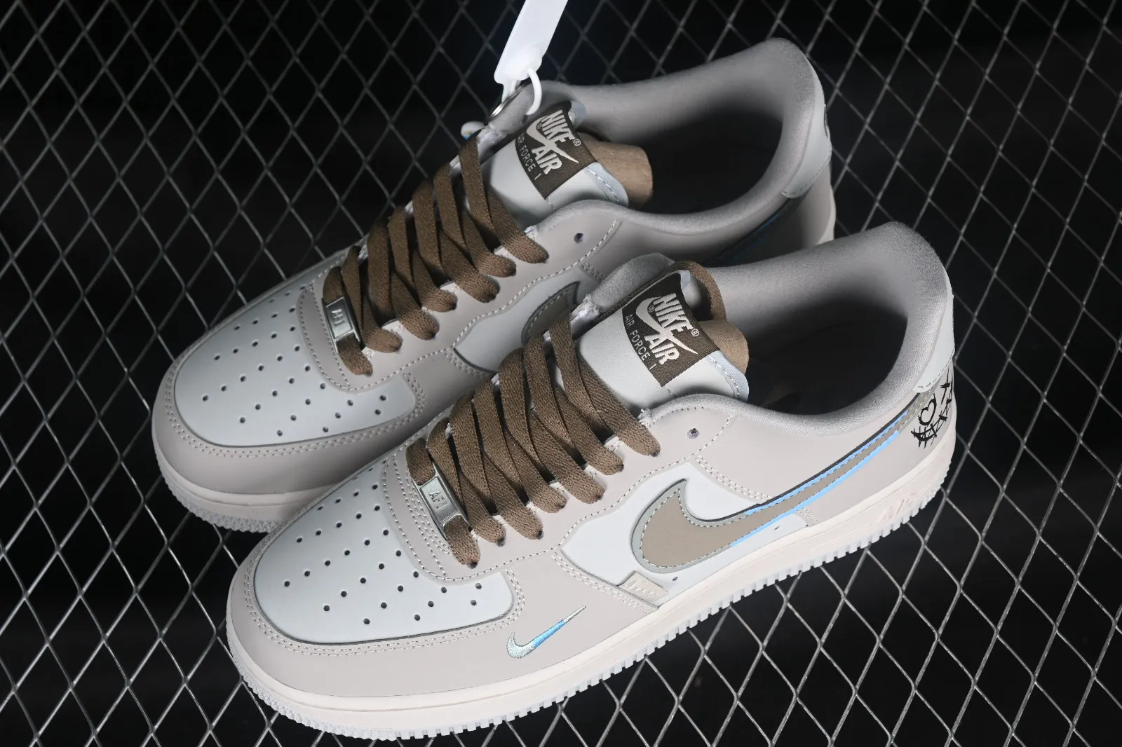 Nike Air Force 1 07 Low Joker Coffee Grey Blue XL2312-111